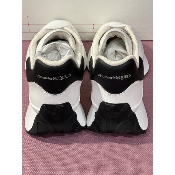 Alexander McQueen Sprint Runner Sneakers in White & Black 38 New with Box Womens - Picture 11 of 16